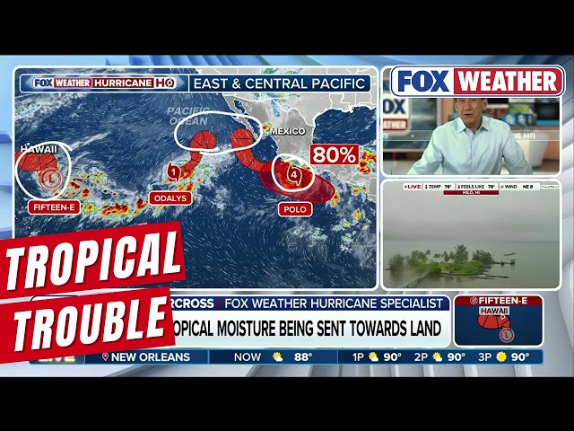 More Tropical Storm Conditions Target The Hawaiian Islands This Week