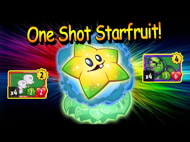 BROKE THE GAME WITH ONE SHOT STARFRUIT!  ▌PvZ Heroes