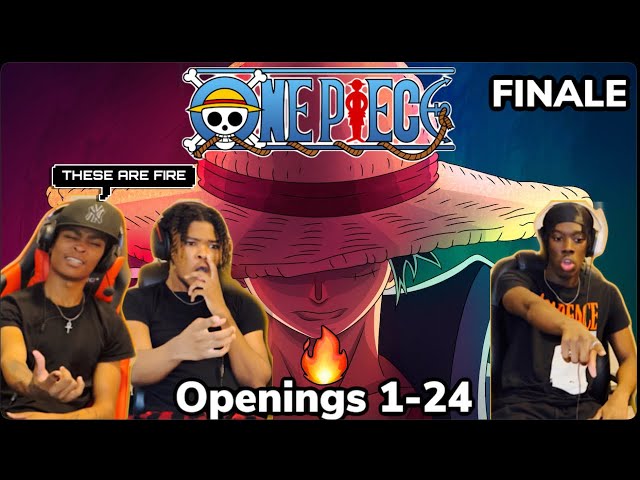 ONE PIECE HATERS WATCH ALL THE OPENINGS🔥 | ONE PIECE OP 1-24 REACTION FINALE
