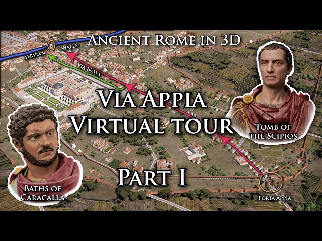 Ancient Rome in 3D - Via Appia - Virtual Tour, Part 1