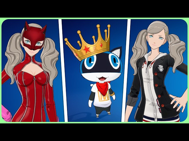 Persona 5 Royal x Fortnite FULL SHOWCASE! (Morgana, Mona Car, Panther, & More!)