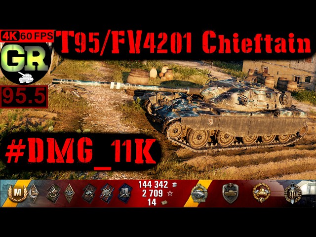 World of Tanks T95/FV4201 Chieftain WoT Replay - 8 Kills 11K DMG(Patch 1.4.1)