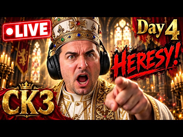 Meet Pope Antihereticus and his absolutely massive egg crown. CK3 Pope run Day 4