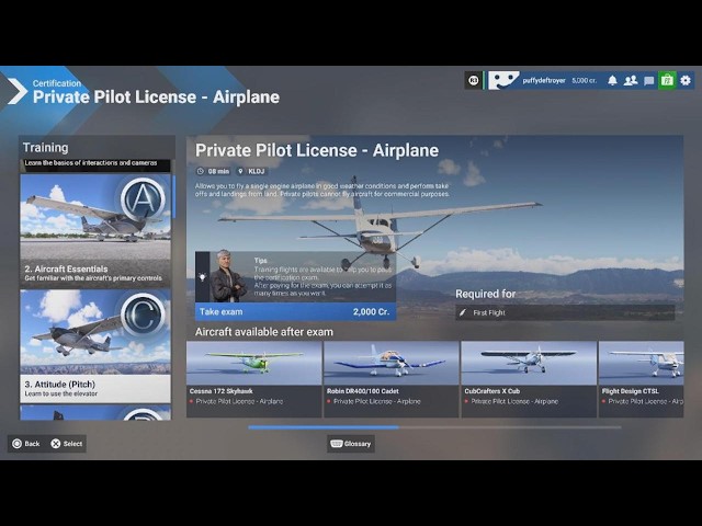 Microsoft Flight Simulator 2024 | Training for Pilot Private License