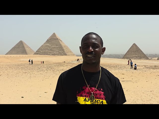 Bomani at The Pyramids of Giza Panoramic View - Egypt April 2026 Journey of a Lifetime