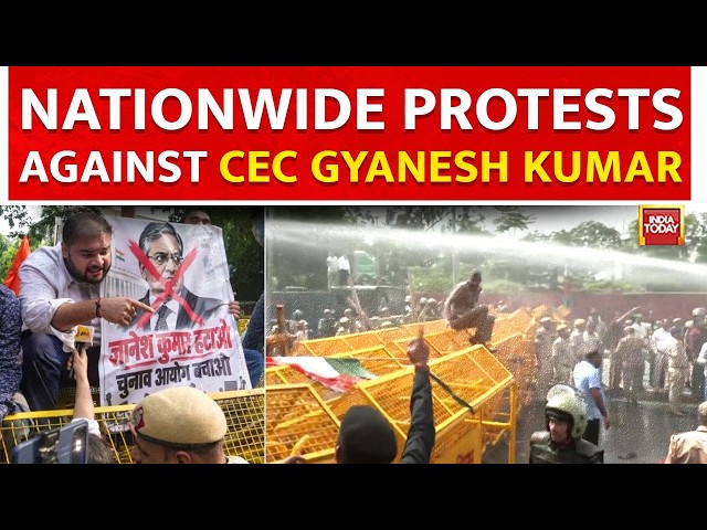 CEC Gyanesh Kumar Row: Congress Protests in Patna, Jaipur, Srinagar | Congress Vs ECI | India Today