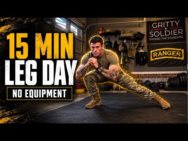 15 Minute Military Leg Workout | Bodyweight Only, No Equipment