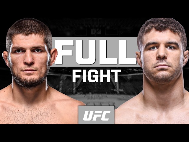 Khabib Nurmagomedov WINS THE BELT 🏆 | FULL FIGHT