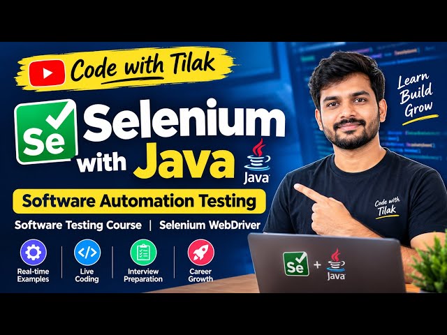 Learn Automation Testing with Selenium WebDriver | Hands-On Tutorial
