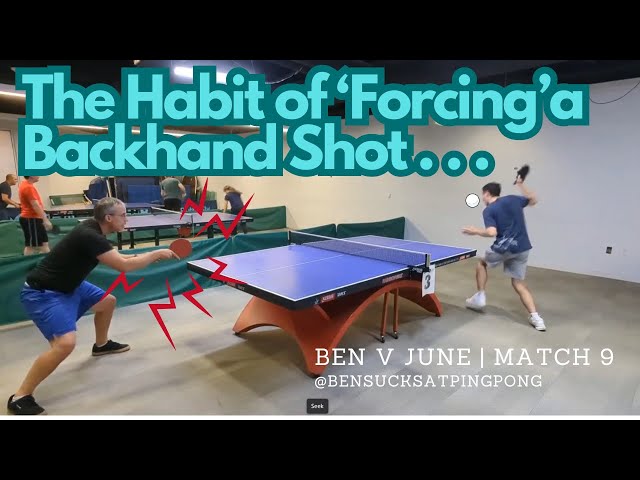 Forcing My Backhand Like Crazy! 😱 Can I Fix My Bad Habits Against Jun? 🏓