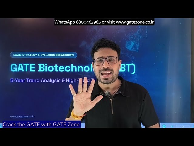 GATE Biotechnology exam: High-Weightage & HOT Topics You must study!