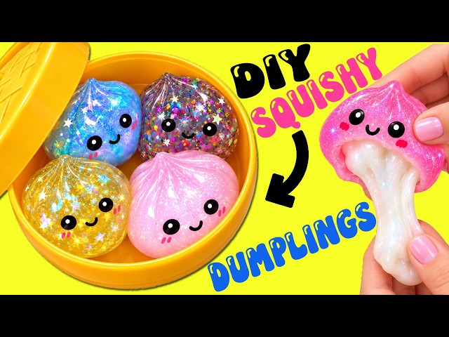 How to Make DIY Dumpling Squishy Step By Step Tutorial! Crafts for Kids