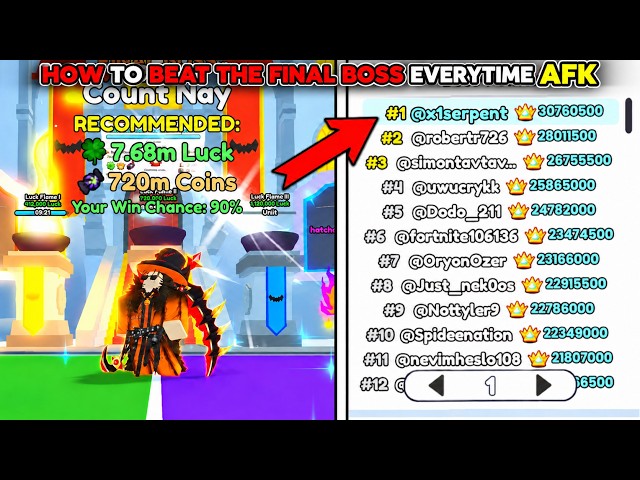 HOW TO BEAT FINAL BOSS 100% OF THE TIME AFK | PET SIMULATOR 99