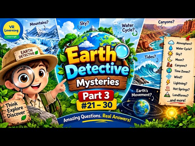 🌍 10 Amazing Earth Mysteries You’ll Love to Solve! 🔍 | Earth Science for Kids | Part 3 - 21 to 30 |