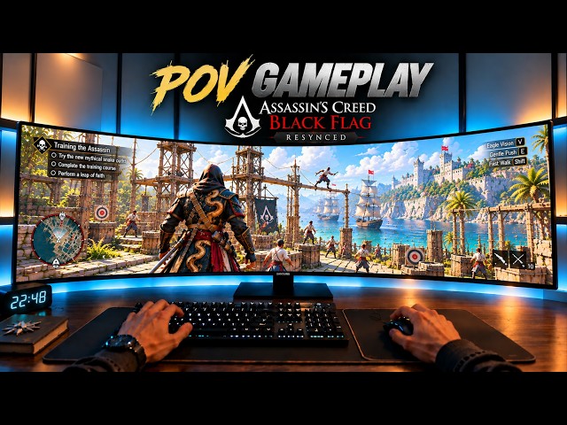 POV Gameplay | Assassin's Creed Resynced | Training & Costume | RTX 5070 Ti | Samsung 49" | [4K]