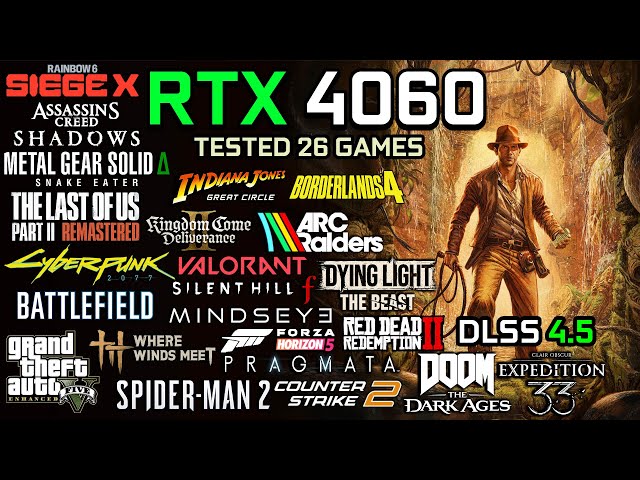 RTX 4060 in 2026 : Test in 26 Games - Gaming Test in 2026