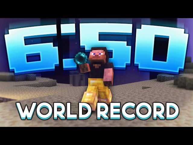 MINECRAFT FORMER WORLD RECORD (6:50)