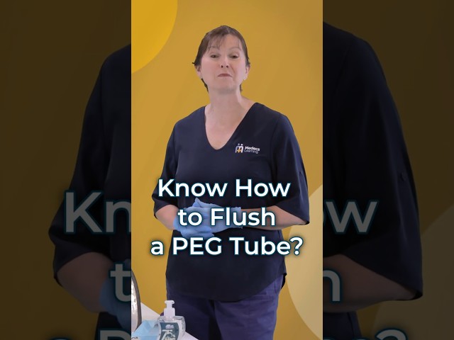 Flushing a PEG Tube