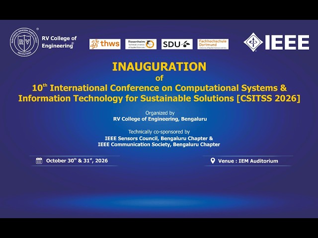 10th International CSITSS 2026 on Oct 30th - 31st, 2026