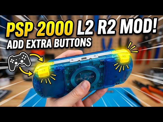 I Fixed PSP's Biggest Mistake! (L2/R2 Mod PSP 2000)