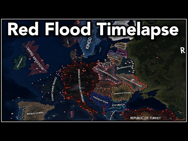 Red Flood MOD Timelapse (HOI4)