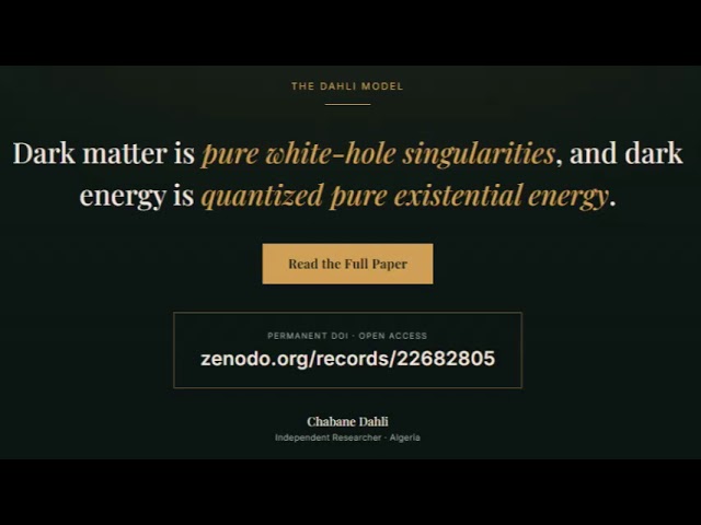 The Truth of Dark Matter, Dark Energy, and the Graviton: The Dahli Model