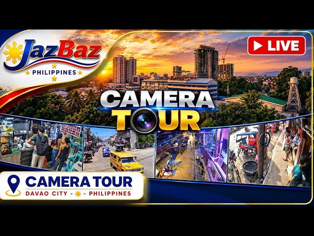 🔴Davao City Philippines Live Camera Tour - All Our Cameras 🎥 #philippines