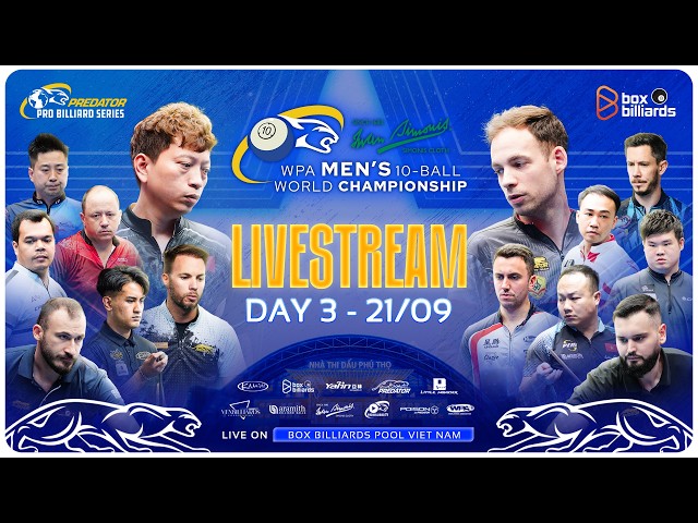 🔴 Trực Tiếp 9 | Nicholas Tan VS Hsieh Chia Chen |LR1| 2026 WPA Men’s 10-Ball World Championship