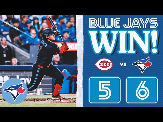 FOUR-run inning lifts Blue Jays over Reds!