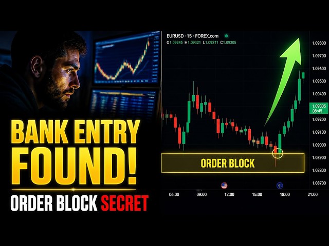 How to Find Order Blocks (The Bank Entry Secret)