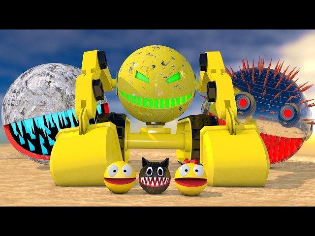 Retro CGI Sci-Fi Animation Radio 🚀 24/7 Pacman Universe Loops | Chill, Low Poly, Synthwave