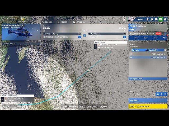 Microsoft Flight Simulator 2024: Around The World In A Helicopter! Episode 30: EPGD to ULOO.