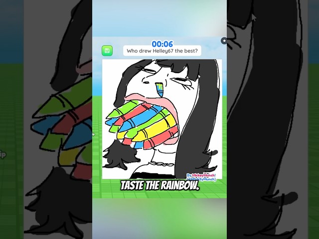 MICKEY plays DRAW ME pt 8 ✏️😭 #roblox #funny