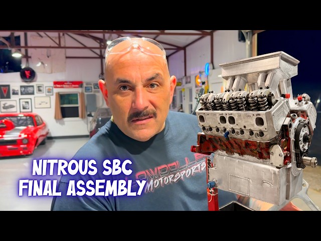 final assembly on this nitrous 23° small block chevy! + valve tips, lash caps, pushrod info