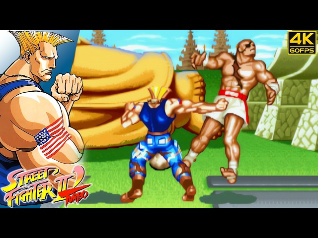 Street Fighter II Turbo: Hyper Fighting - Guile (Arcade/JPN/1992) 4K 60FPS
