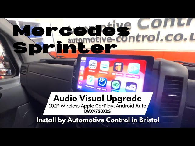 Mercedes Sprinter Gets 10.1" Screen Wireless CarPlay, Android Auto DMX9720XDS #mercedes #vanlife