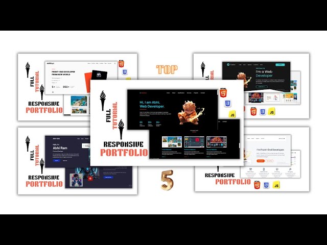 Master Frontend Web Development With 5 Real World Portfolios Using Html CSS JS Full Tutorial