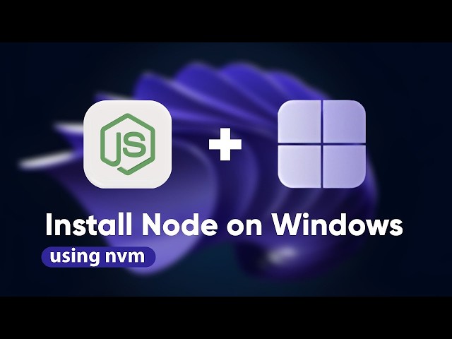 Install Node JS on Windows *THE RIGHT WAY* (using NVM) [2026 Guide]