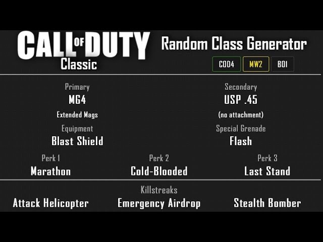 MW2 - Wasteland Free-For-All (30-6) Random Class Generator #270 [2026]
