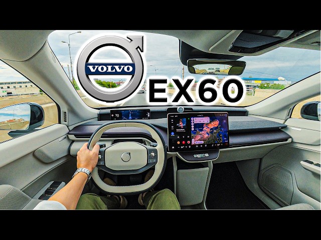 2026 Volvo EX60 P10 Ultra | 4K POV Drive | Binaural stereo audio | Interior ASMR