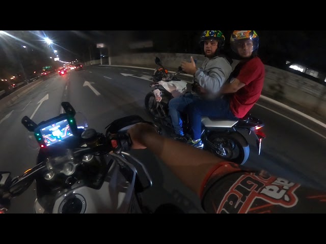 ROLÊ NOTURNO COM @Daan46 e @liperacing9469 - Tiger 900 so o cano