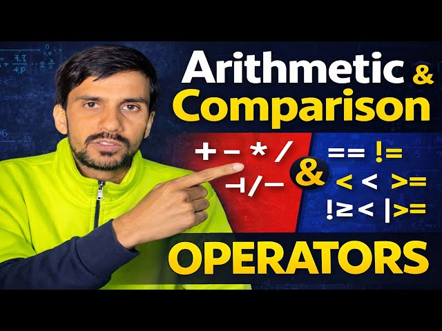Python Operators in Hindi | Arithmetic & Comparison Operators Complete Guide @HaiderWithCode 