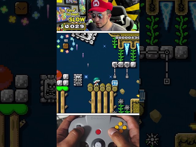 Thwomps in a poisonous swamp!! #supermariomaker2 #mariomaker2