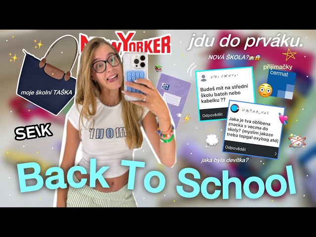 BACK TO SCHOOL: čeká mě prvák, HAUL & PŘIJÍMAČKY?📝💘  