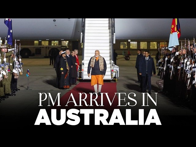 LIVE: PM Modi arrives in Melbourne, Australia