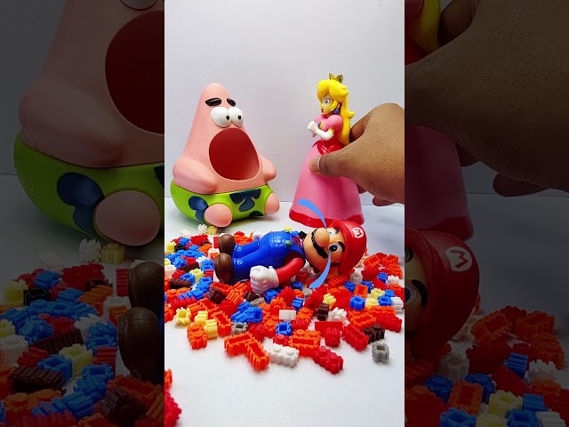 Satisfying Unboxing Super Mario Bros -Princess Peach vs Patrick Star Toy Fun Videos