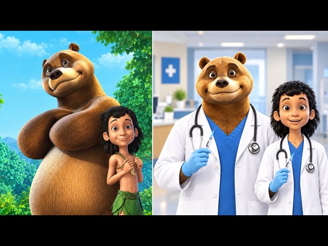 The Jungle Book Cartoon Characters as Doctors