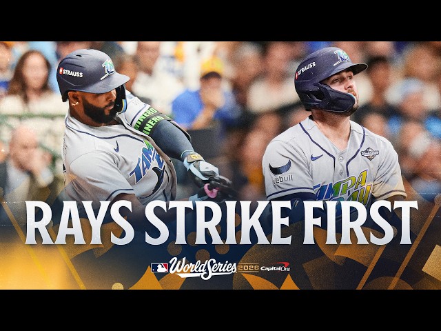 FULL 1st INNING: Rays grab early Game 2 lead vs. the Brewers! | MLB 2026 World Series Highlights
