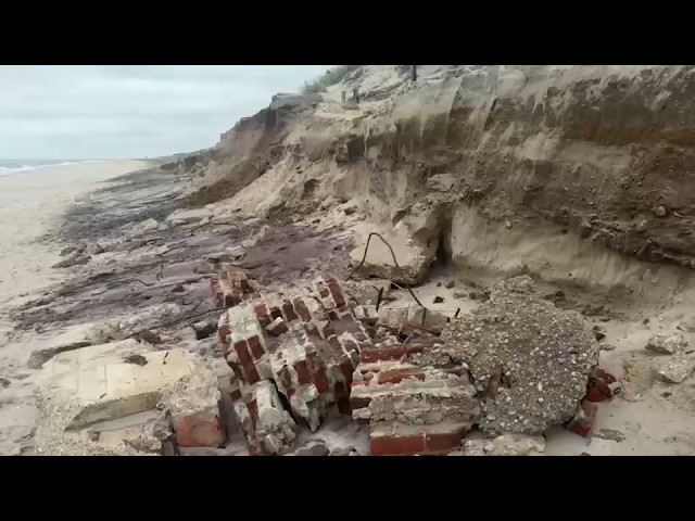 Long Island beaches suffer significant erosion after nor'easter