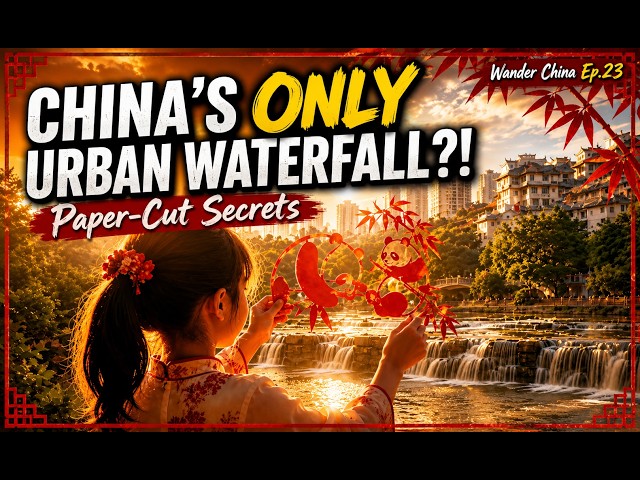 Paper-Cut Secrets & a Waterfall Hidden in a Chinese Town | VR180 3D 8K